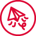 en icon keine papierberge rot.